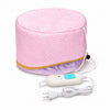 Gorro térmico para tratamiento capilar rosado