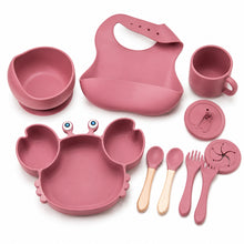Set de alimentación bebé silicona 10 piezas color Terracota - detalle del producto