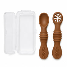 Set de cucharas de silicona para bebé color Marron - detalle del producto