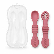 Set de cucharas de silicona para bebé color Terracota - detalle del producto