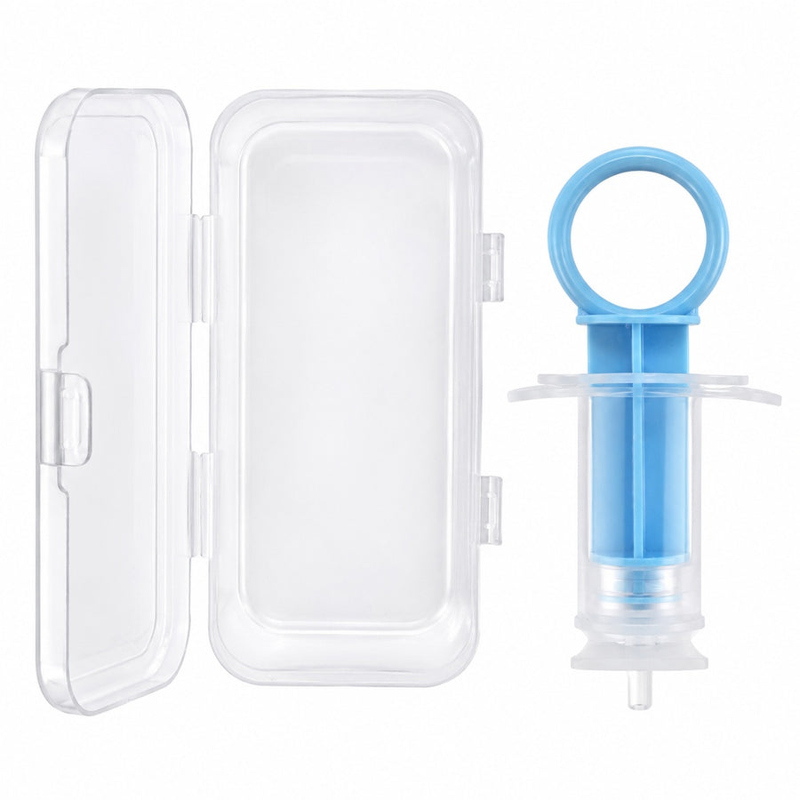 Aspirador nasal tipo jeringa color celeste - detalle del producto