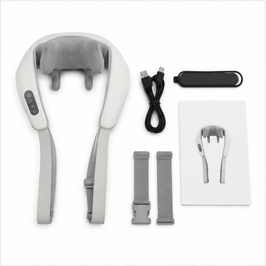 Masajeador de cuello y cervical caja roja - detalle del producto