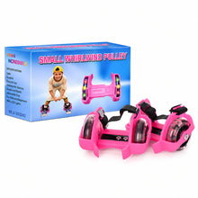 Patines Ajustable Con Luces Led Para Zapatillas - variante AZUL