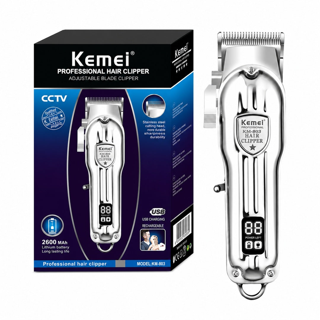 Cortadora de Pelo Profesional Ajustable Recargable KM803 - vista 3 del producto