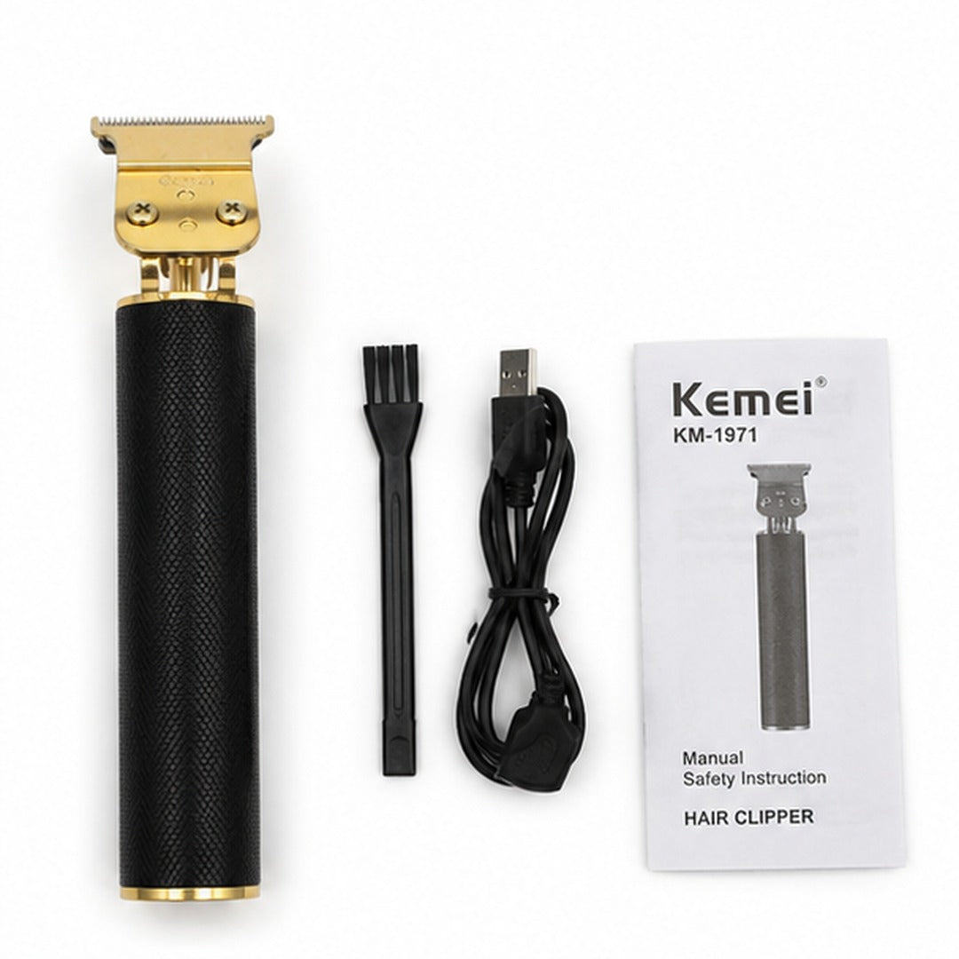 Máquina Afeitadora Recargable Kemei KM-1971- Negro- 100V/240V - detalle del producto