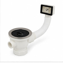 Desague Plastico Lavaplatos 1 1/2 Ctubo Rebalse Color Blanco - detalle del producto