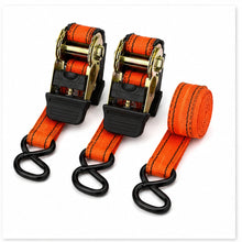 Juego 2 Eslingas Cinta De Amarre Con Ratchet 1puLG X 15ft - detalle del producto