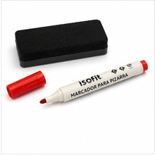 Caja de marcadores de pizarra Isofit rojo - detalle del producto