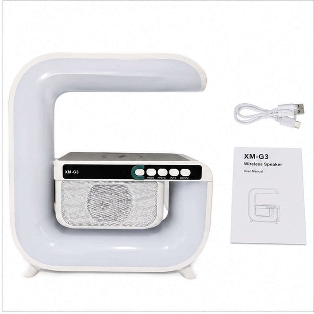 Cargador Portatil iPhone Inteligente Con Bluetooh Radio Led Cuadrado XM-G3