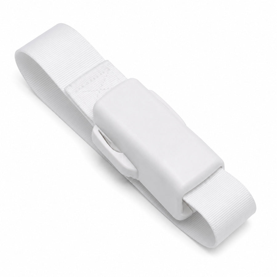 Cinturón de auto para embarazadas blanco - detalle del producto