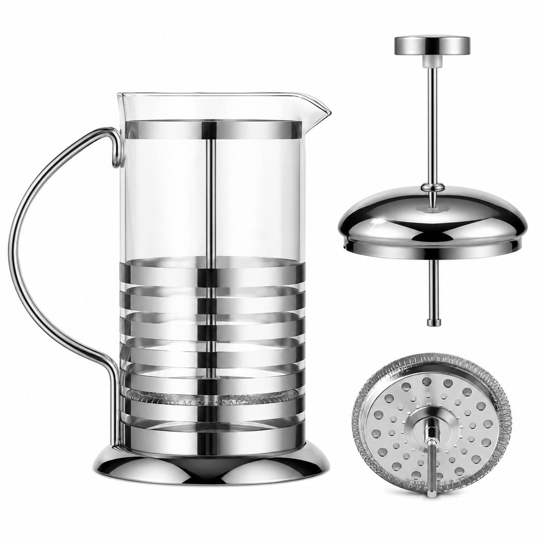 Prensa Francesa Cafetera Tetera de Vidrio 600ml - detalle del producto
