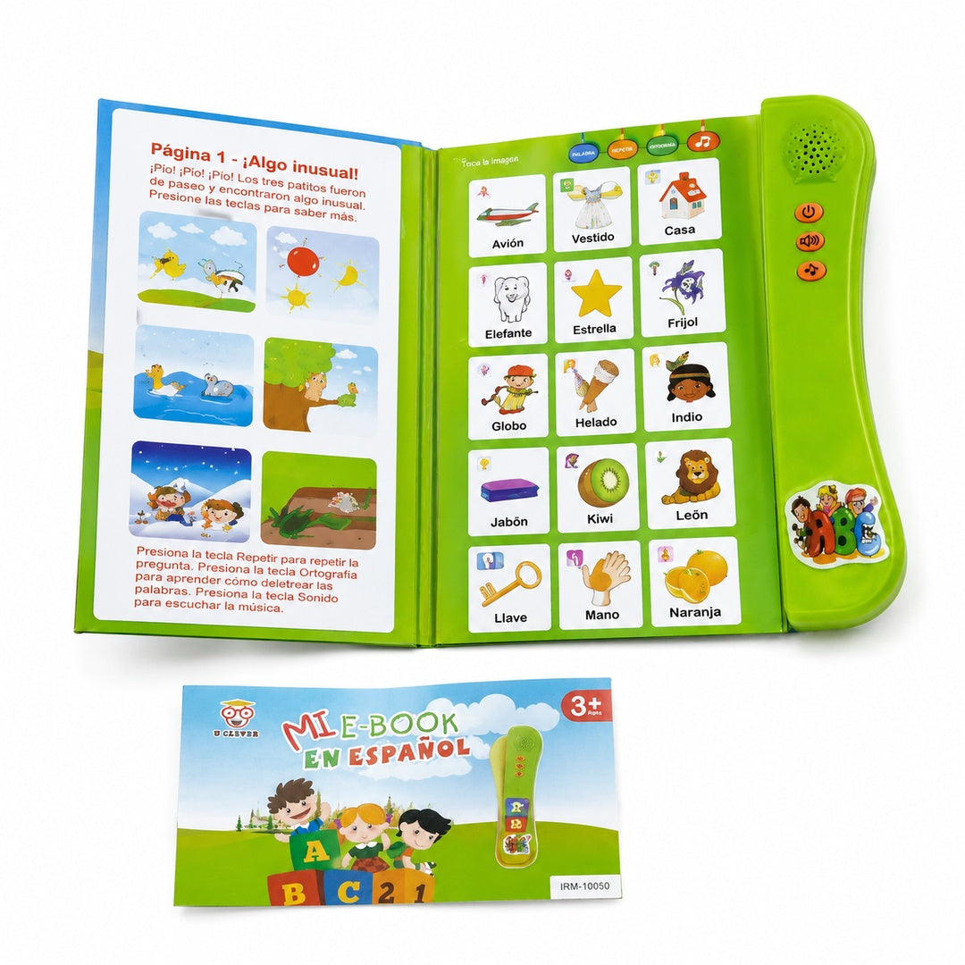 Libro interactivo para aprender a leer y escribir niño +3 - detalle del producto