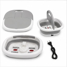 Spa de pie plegable color gris - detalle del producto