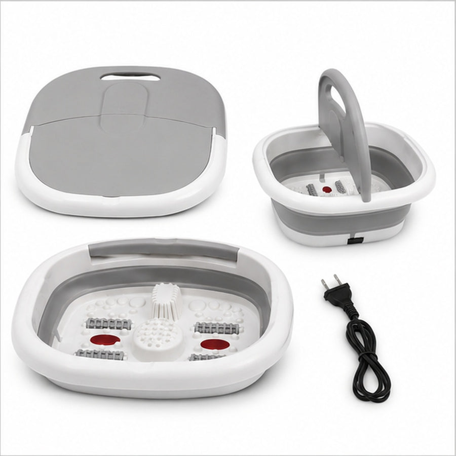 Spa de pie plegable color gris - detalle del producto