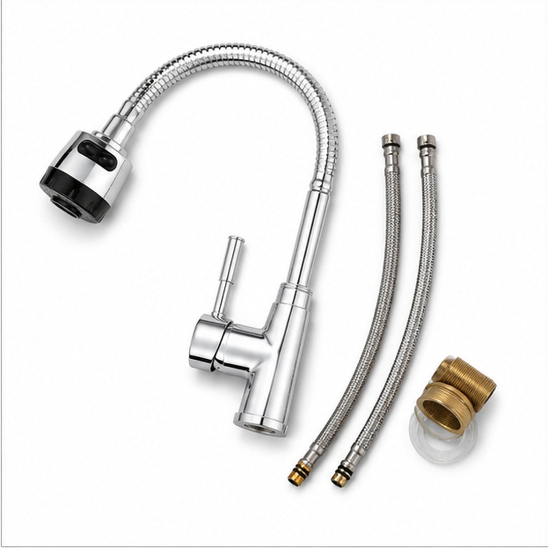 Llave Monomando Con Cuello Flexible Acero Inoxidable YTS - detalle del producto