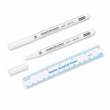 Lápiz Quirúrgico Marcador Estéril Blanco + Regla Microblading - detalle del producto