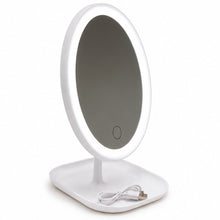 Espejo Con luz Led Recargable Ovalado Rosa - vista 5 del producto
