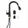 Llave Monomando Grifo Cocina Extensión Flexible NEGRO