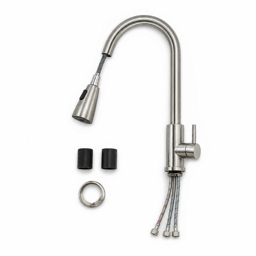 Llave Monomando Grifo Cocina Extensión Flexible Lavaplatos - detalle del producto