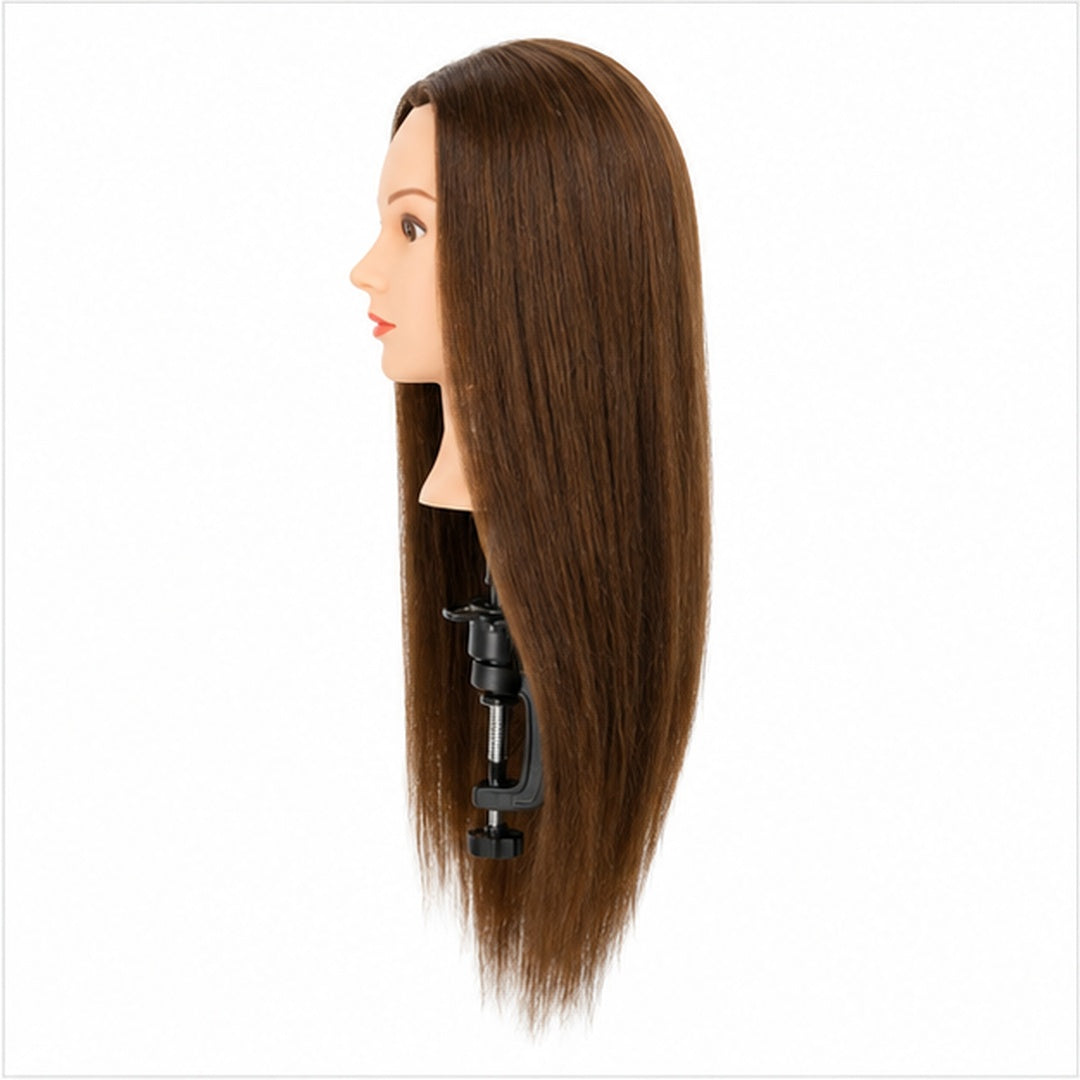 Cabeza Técnica Cabello 100% Sintético Con Soporte De Mesa - vista 3 del producto