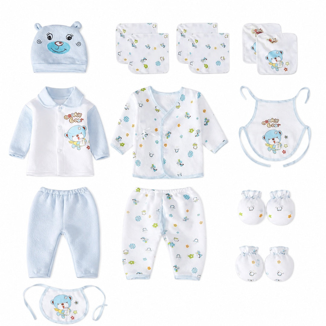 Set De Ajuar Para Bebe Recién Nacido - variante AZUL