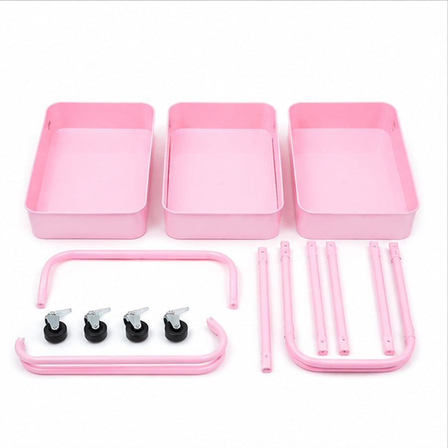 Carrito de peluquería color Rosado - detalle del producto