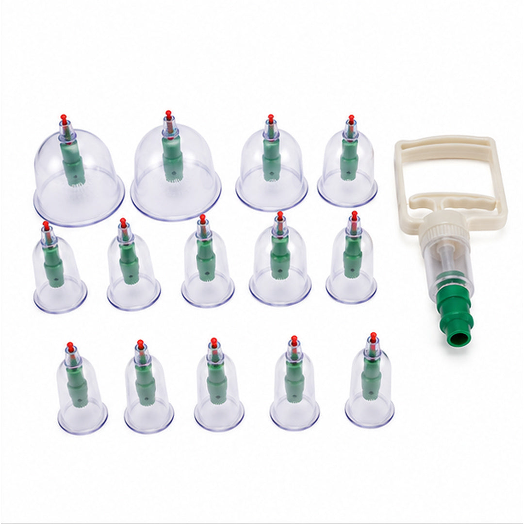Set de 12 ventosas manuales para masaje - detalle del producto