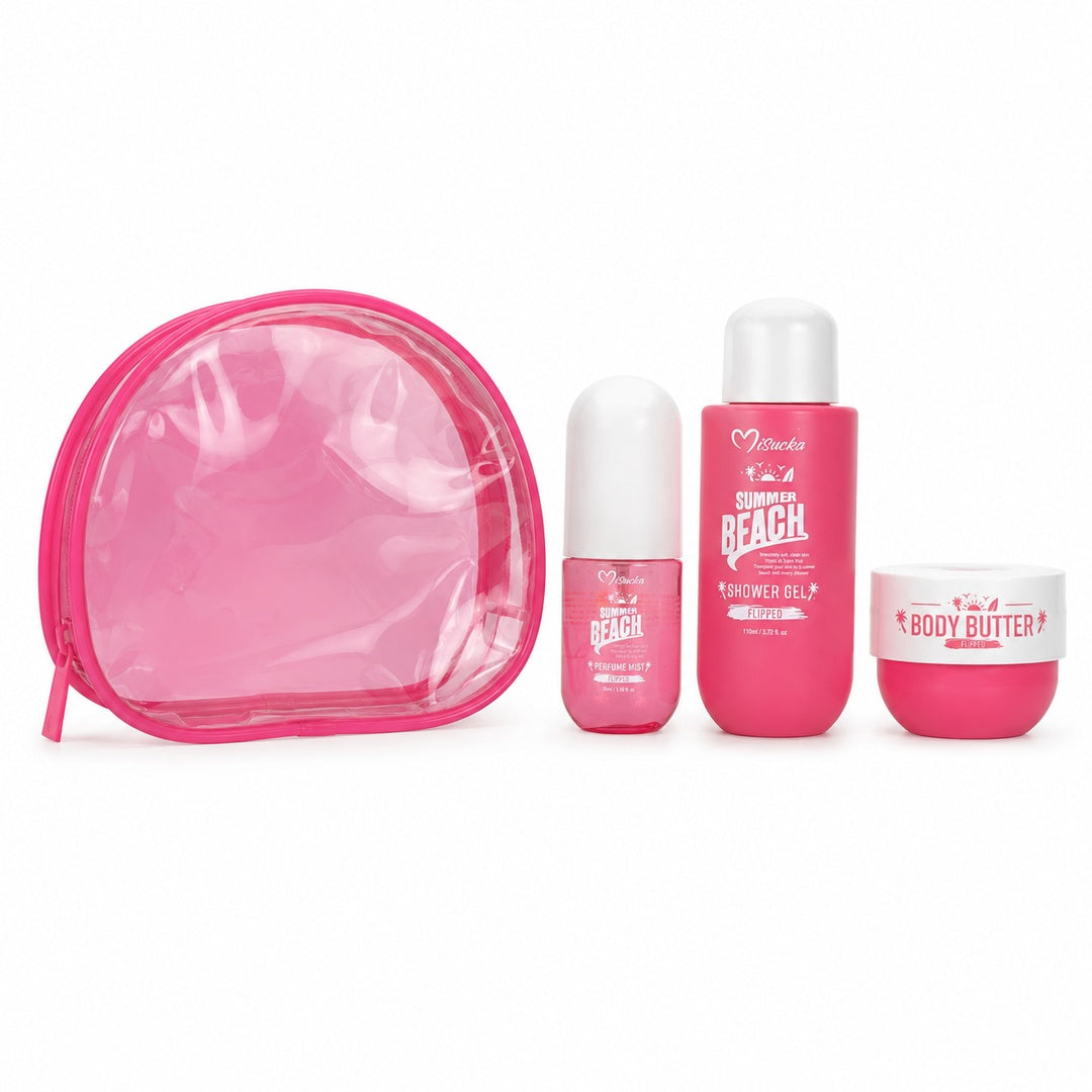 Set viajero Misucka Summer Beach color Fucsia - detalle del producto