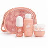 Set viajero Misucka Summer Beach color Rosa Vieja