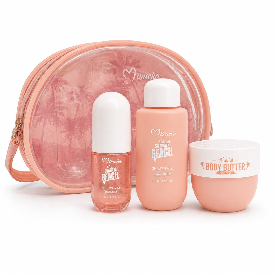 Set viajero Misucka Summer Beach color Rosa Vieja - detalle del producto