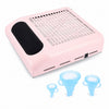 Extractor de polvo de uñas Nail Dust 80W BQ-858-8 Rosa