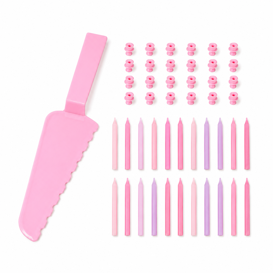 Set De Velas De Colores Con Cortador 25pcs