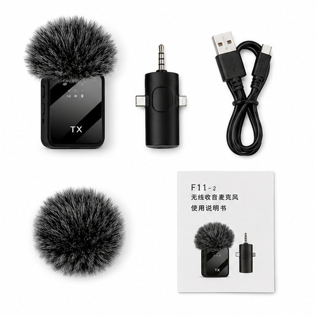 Microfonos Inalambrico Dual Para iPhone Y Android - detalle del producto