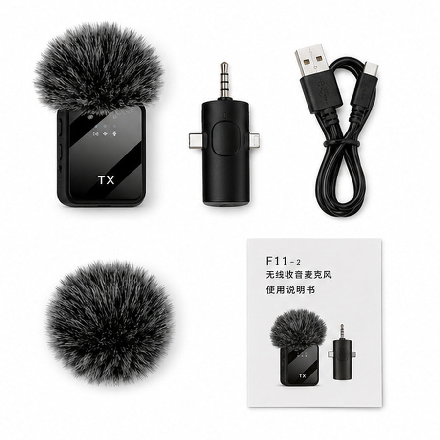 Microfonos Inalambrico Dual Para iPhone Y Android - detalle del producto