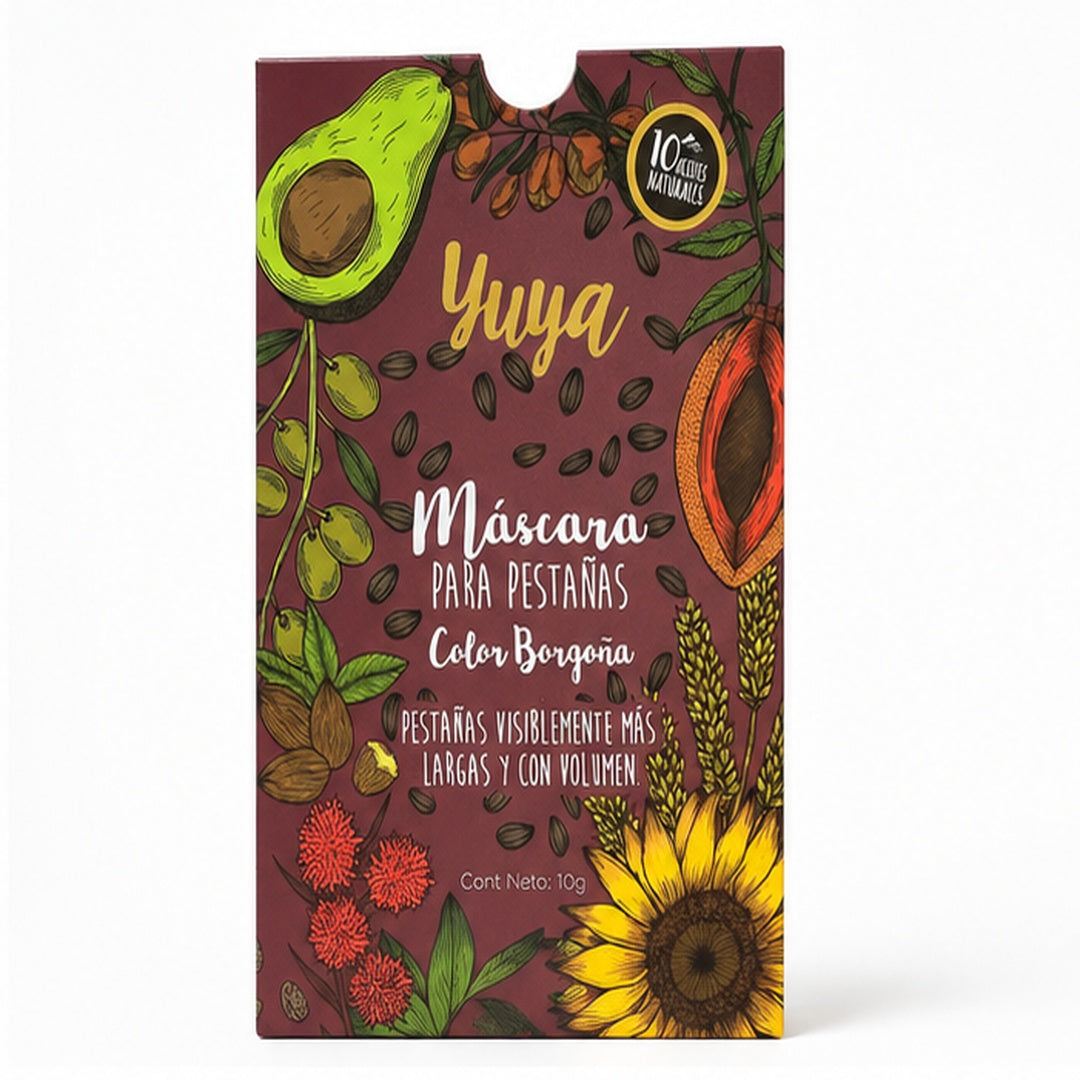 Máscara de Pestañas Yuya Color Borgoña 10 g