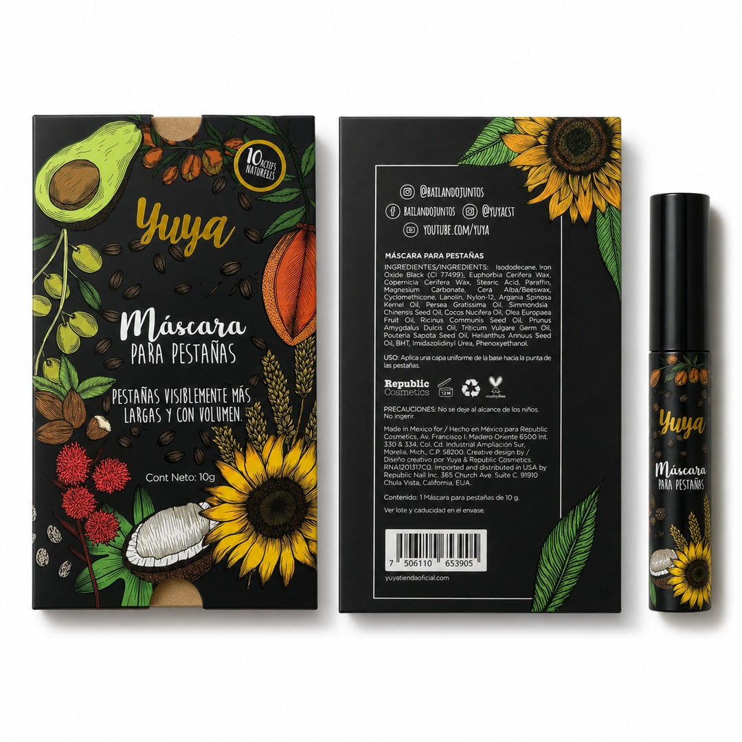 Máscara de Pestañas Yuya Color Negro 10 g