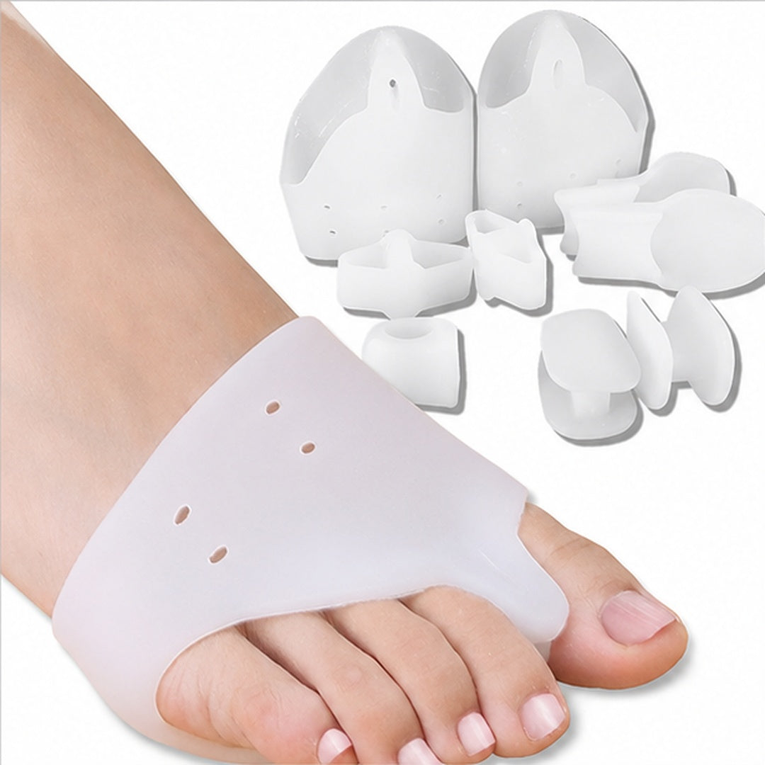 Protector de silicona para juanete con separador de dedos