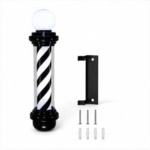 Poler Iluminado de Barberia Color Negro - detalle del producto