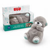 Peluche nutria con respiración relajante para bebé color Gris