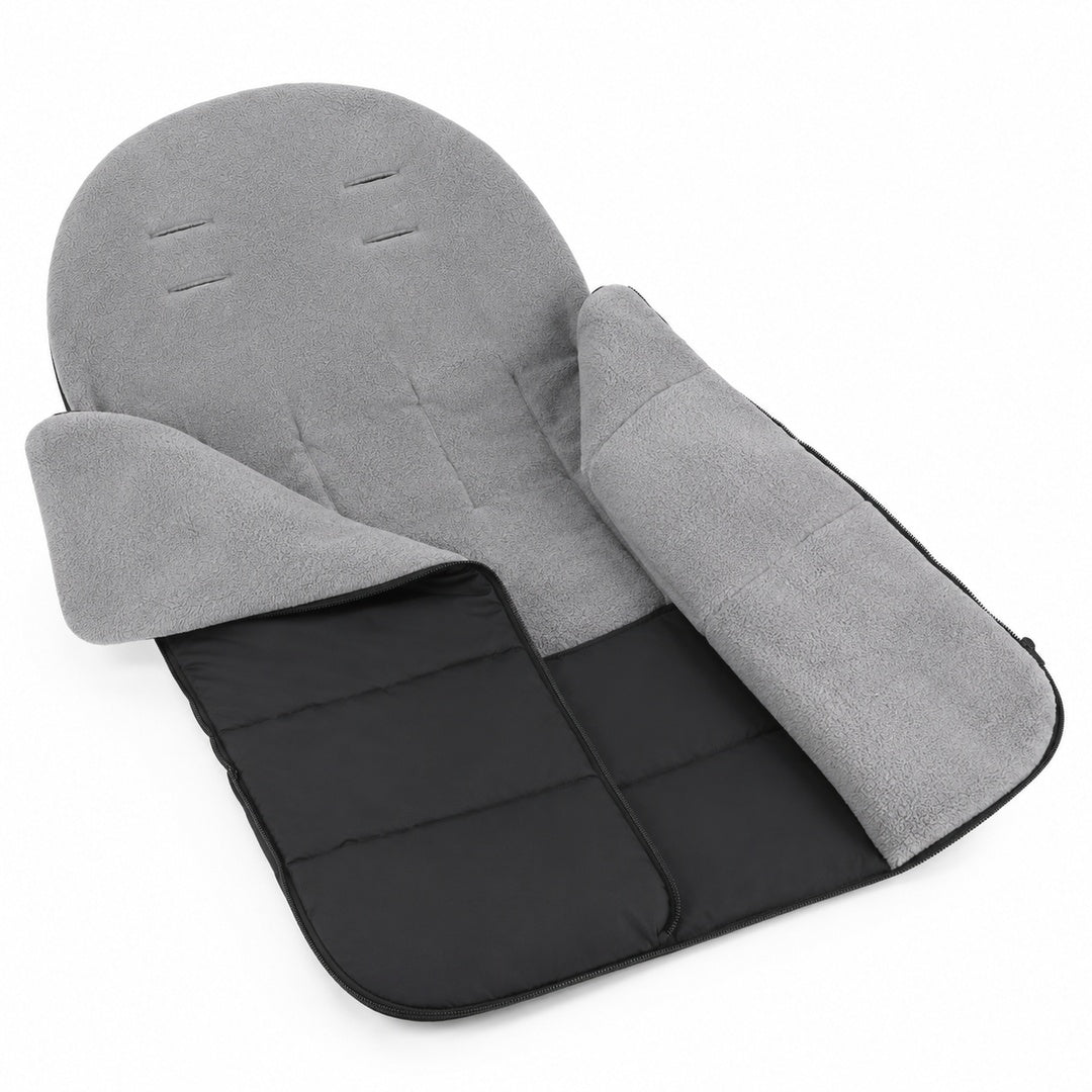 Saco térmico impermeable para coche de bebé color negro con gris - detalle del producto