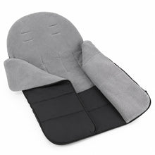 Saco térmico impermeable para coche de bebé color negro con gris - detalle del producto