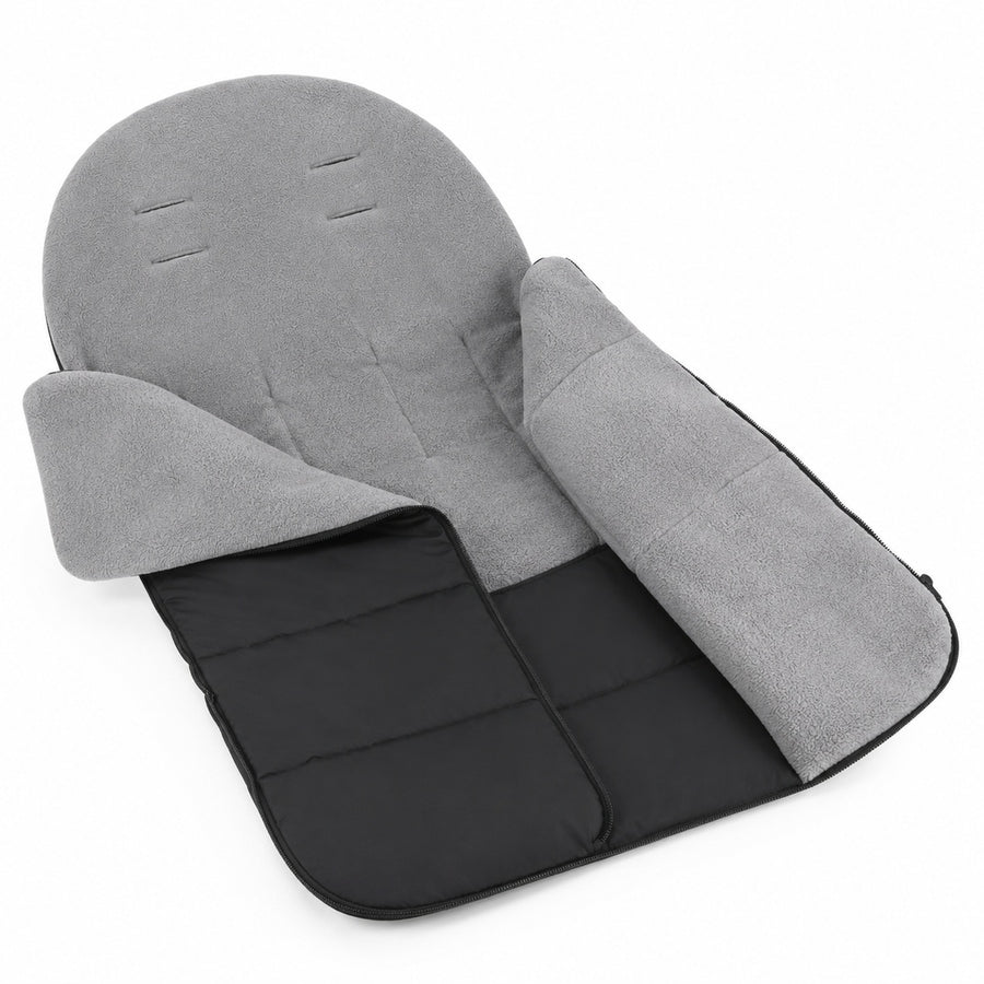 Saco térmico impermeable para coche de bebé color negro con gris - detalle del producto
