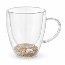 Taza Para Café Té Doble Fondo Diseño Arena del Mar - detalle del producto