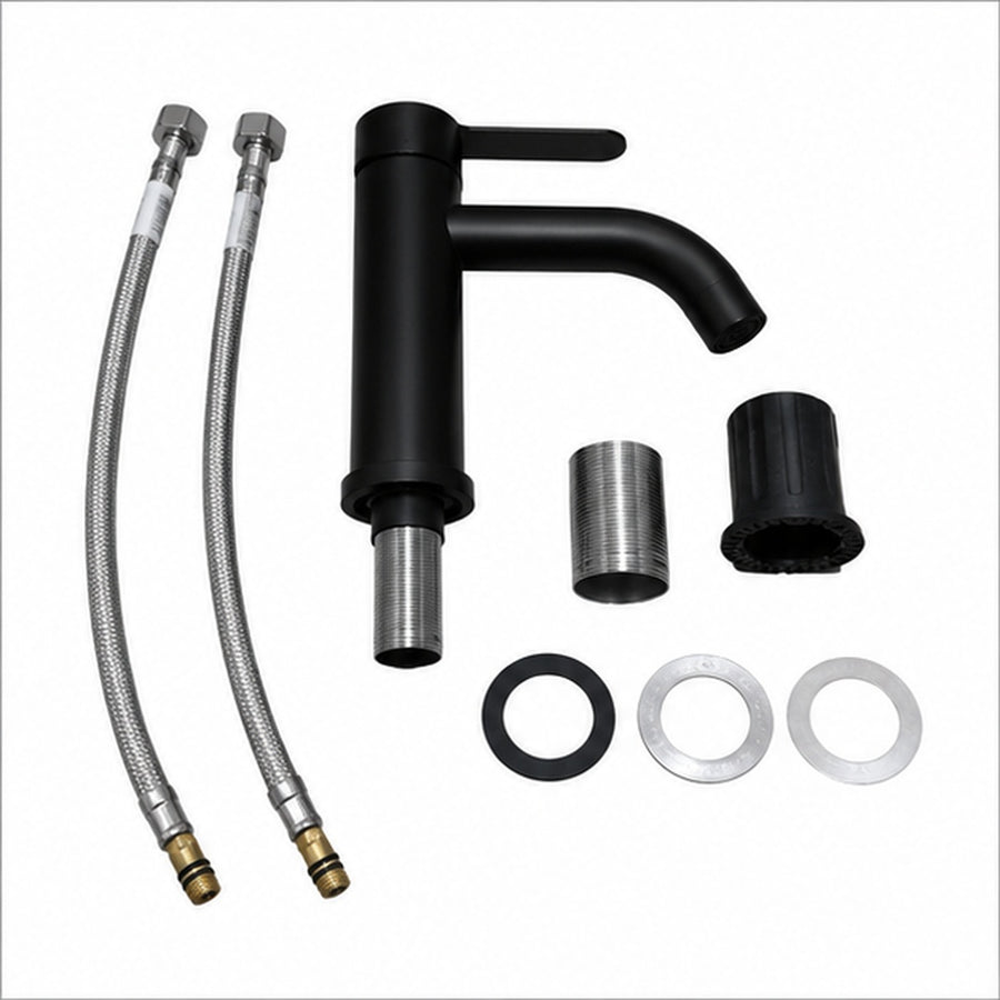 Llave Monomando Lavatorio Negro Mate - detalle del producto