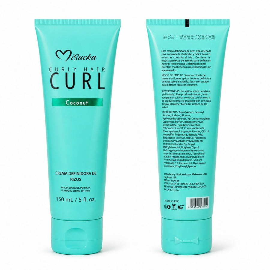 Crema Definidora De Rizos Curly Hair Curl Coconut - detalle del producto