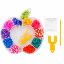 Set De Ligas Con Accesorios Para Diseñar Pulseras Para Niñas - variante MANZANA