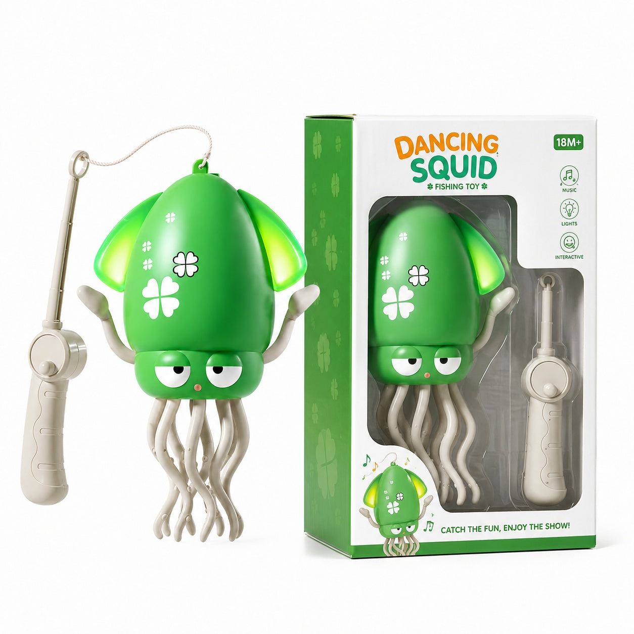 Pulpo Calamar Bailarín Musical Recargable Para Niños - vista 8 del producto