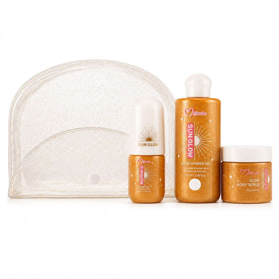 Set viajero Sun Glow Misucka Sunny Caramel - detalle del producto