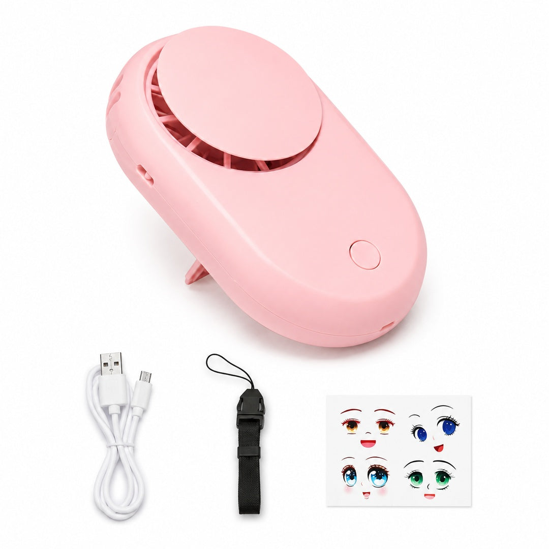 Secador Ventilador Para Extensiones de Pestañas Inalámbrico Emoji - variante white