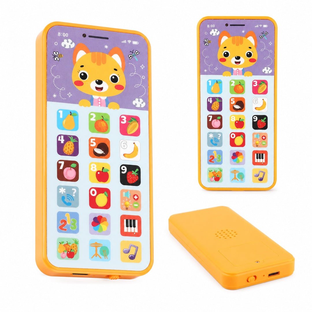 Teléfono Recargable Interactivo Para Bebés Educativos Musica - detalle del producto